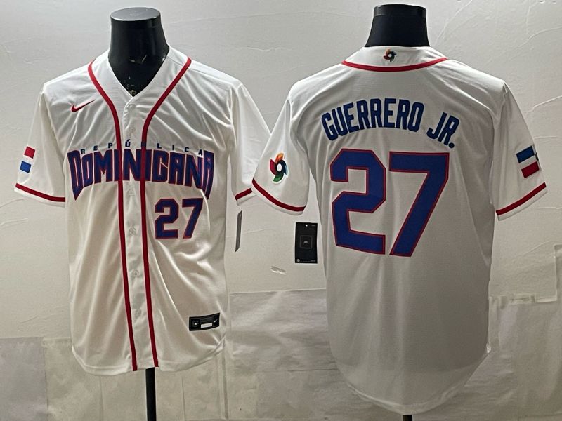 Men 2026 World Cub #27 Guerrero jr White Game Nike MLB Jersey style 005